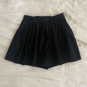 ZARA pleated mini skort size XS black